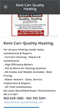 Mobile Screenshot of kentcarrqualityheating.com